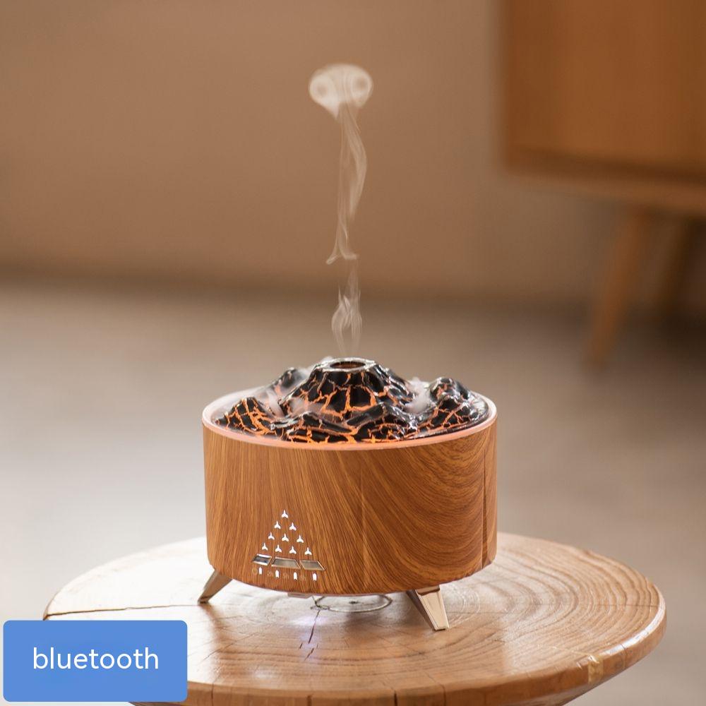 Humidifier in warm evening setting with glowing LED light