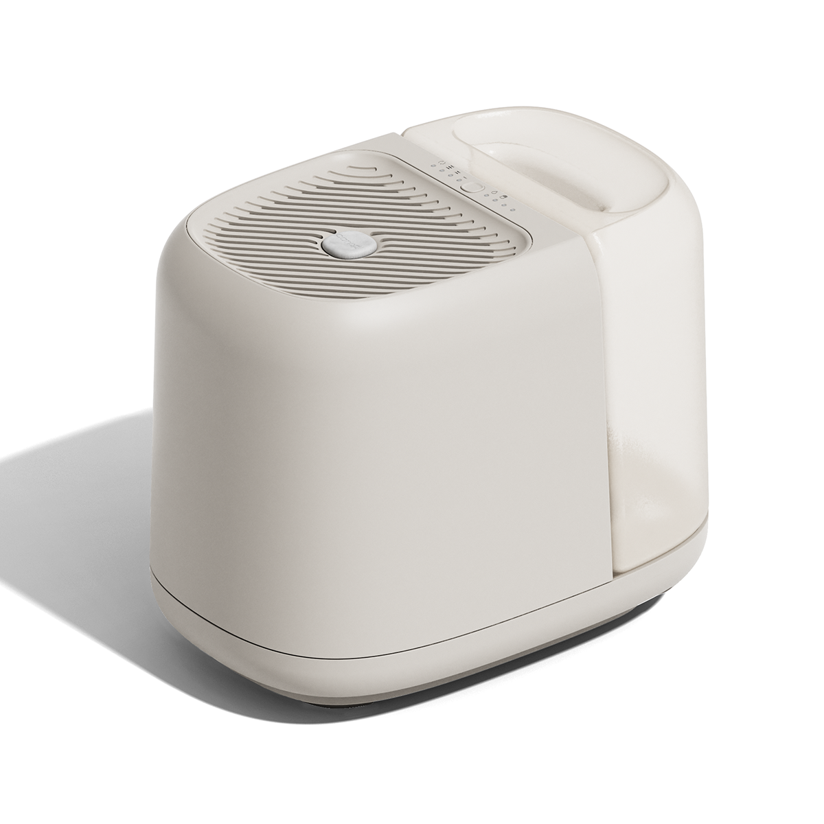 Lifestyle scene with humidifier accenting a modern minimalist room