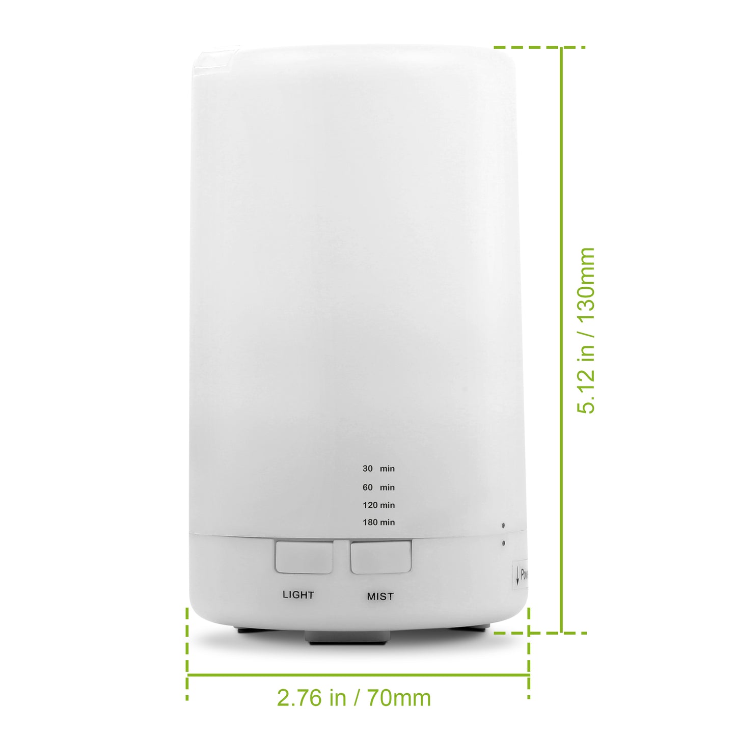 Essential oil diffuser close-up with visible mist