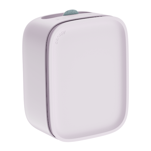 Moonstruck gray humidifier displayed under soft lighting