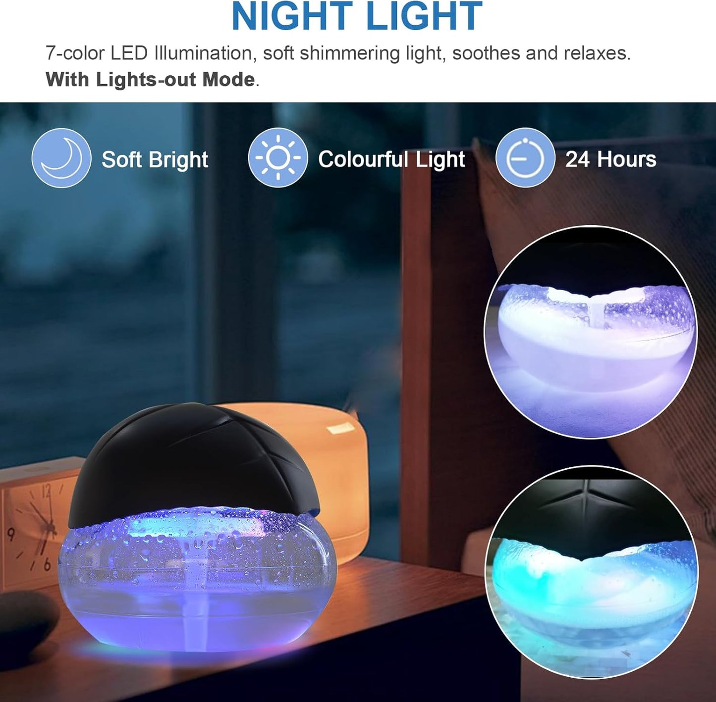 Compact humidifier dimensions and overview