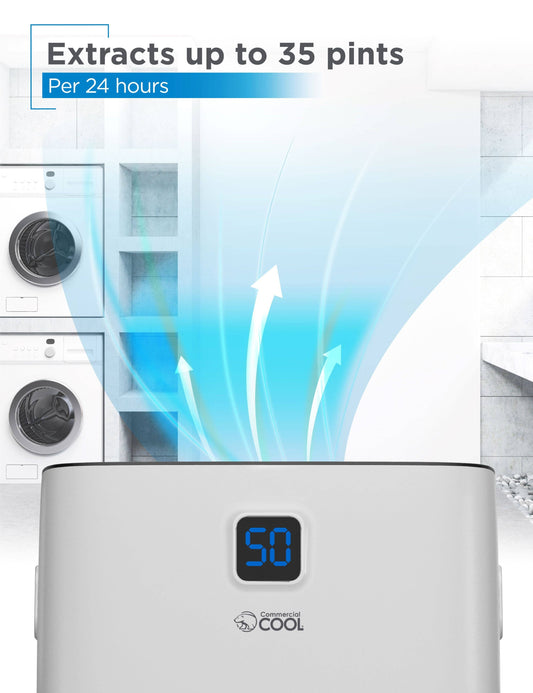 Modern humidifier on desk near window with natural light