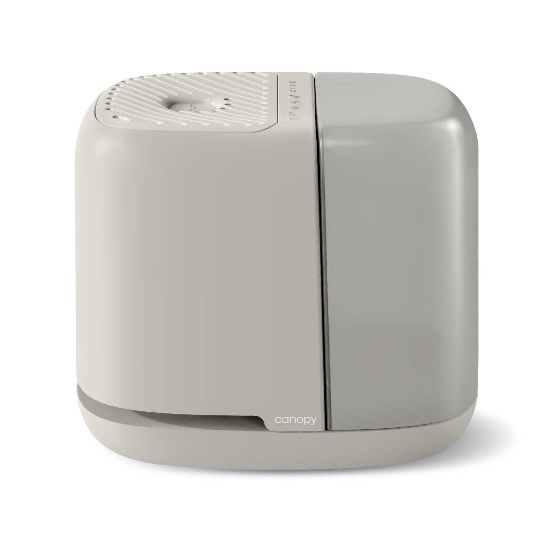 Modern humidifier detail showing control and vent design